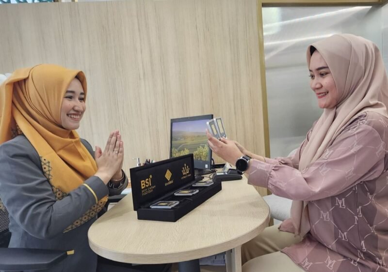 Bank Syariah Indonesia yang mencatat pertumbuhan positif di bisnis emas. Tercatat hingga April 2026